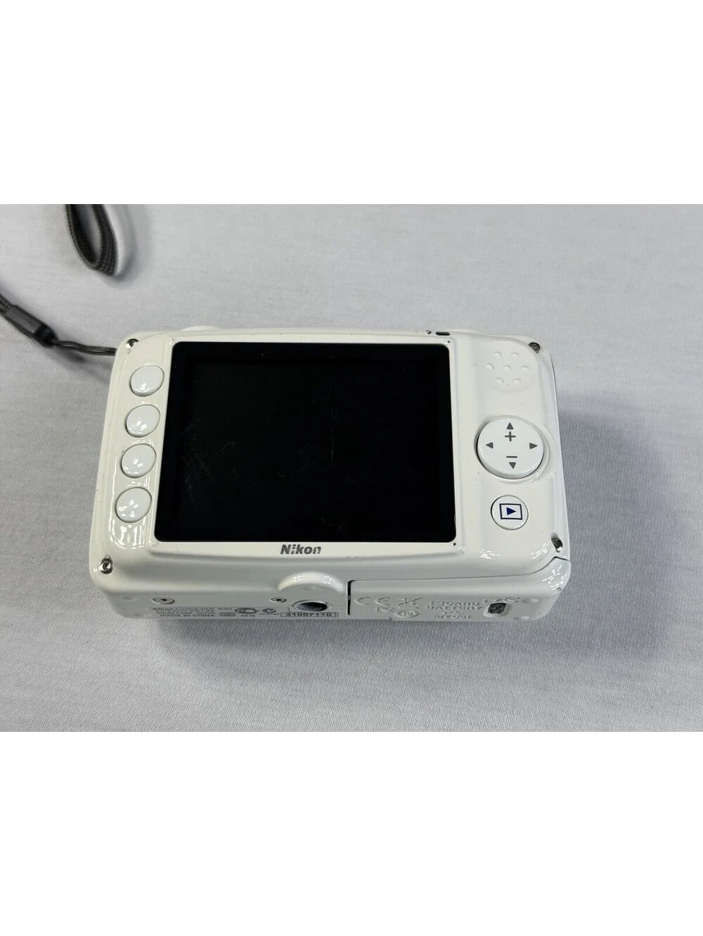 Nikon Coolpix S30 10.1MP Water Proof Digital Camera White